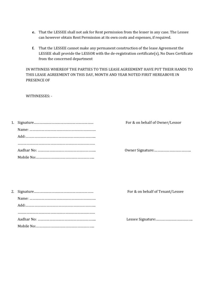 Gst Rented Document Rent Agreement For GST Registration