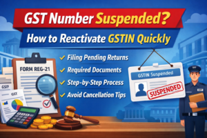 gst number suspended