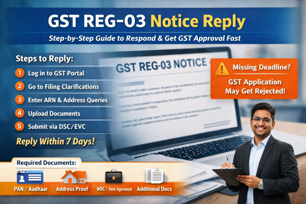 gst reg-03 notice reply