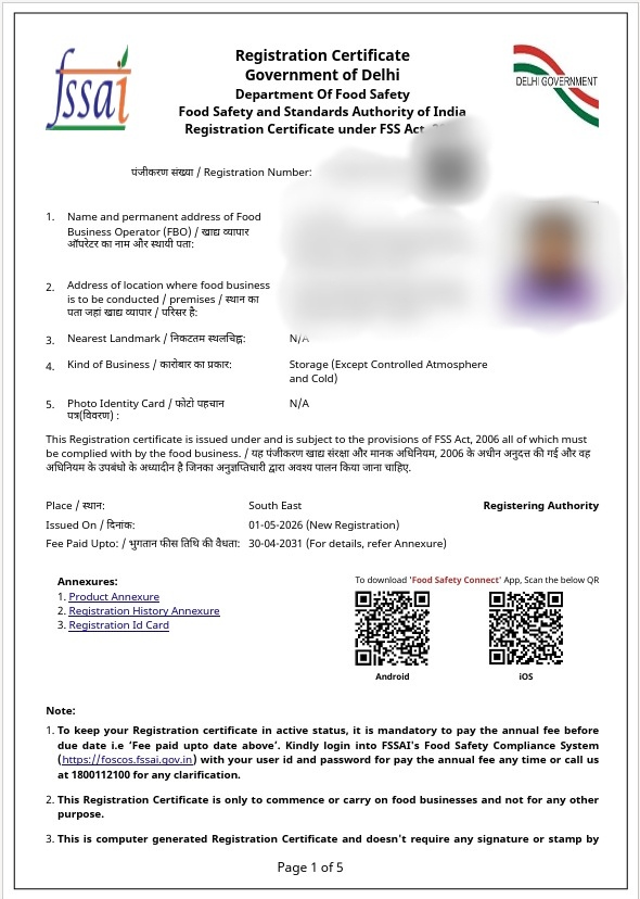 fssai Registration